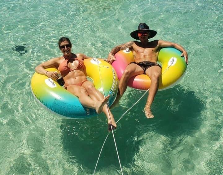 Relaxing at Crab island